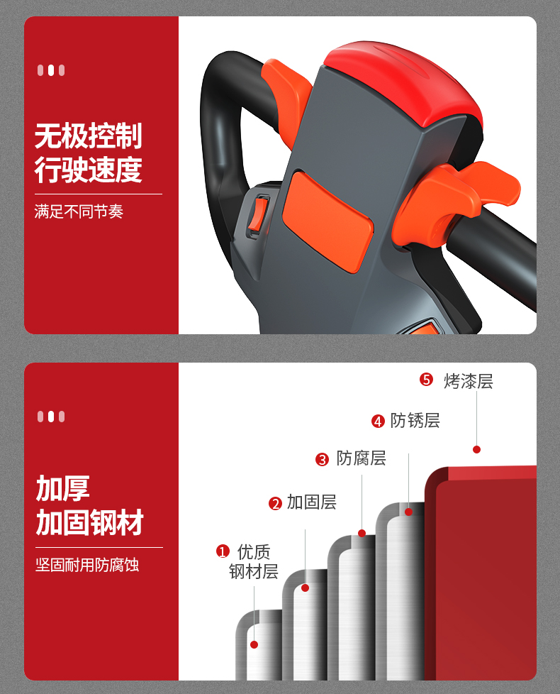 好彩娱乐QBA20 步行式电动搬运车(图9)